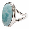Larimar prsteň striebro Ag 925 LOT443