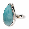 Larimar prsteň striebro Ag 925 LOT447