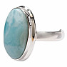 Larimar prsteň striebro Ag 925 LOT448