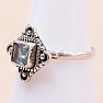 Topaz modrý prsteň striebro Ag 925 MIX45
