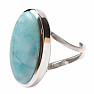 Larimar prsteň striebro Ag 925 LOT450