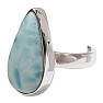 Larimar prsteň striebro Ag 925 LOT451