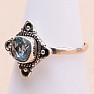 Topaz modrý prsteň striebro Ag 925 MIX47