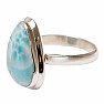 Larimar prsteň striebro Ag 925 R50