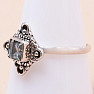 Topaz modrý prsteň striebro Ag 925 MIX50