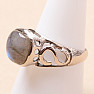 Labradorit prsteň striebro Ag 925 54217