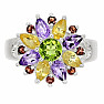 Multicolor prsteň striebro Ag 925 R5006MT
