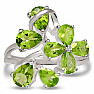 Olivín prsteň striebro Ag 925 R5062P