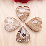 Aragonit hnedý masážna hmatka srdce 4,5 cm