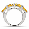 Citrín prsteň striebro Ag 925 R5071C
