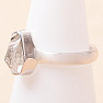 Herkimer diamant prsteň striebro Ag 925 LOT97