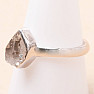 Herkimer diamant prsteň striebro Ag 925 LOT99