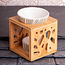 Aróma lampa bambusová s keramickými miskami