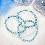 Larimar náramok z korálikov 6 mm