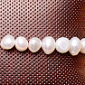 Čakrový náramok z bielych perál
