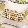 Opál žltý náramok z korálikov 6 mm