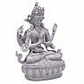 Buddha súcitný Chenrezig soška šedá