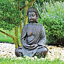 Buddha meditujúci japonská soška v hnedej farbe 38 cm