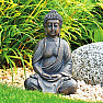 Buddha meditujúci japonská soška hnedá 30 cm