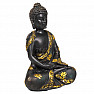 Buddha meditujúci zlatý starožitný vzhľad