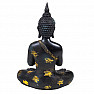 Budha modliaca sa thajská soška starožitný vzhľad čierna farba
