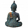 Buddha meditujúci thajská soška starožitný vzhľad