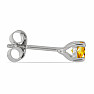Náušnice strieborné s brúsenými citríny Ag 925 040418 CT