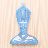 Blue sky aura krištáľ dekorácie Žena jóga