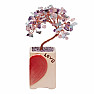 Sada Love stromčekov z ametystu, akvamarínu a ruženínu - darček z lásky