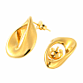 Náušnice z nerezovej ocele Twist Teardrops