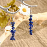 Lapis lazuli náušnice sa seed korálky