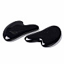 Gua sha z čierneho obsidiánu tvar srdca 7,5 cm