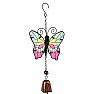 Zvonkohra kovová Motýľ zelenovínový so zvončekom