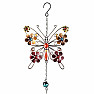 Zvonkohra kovová Kvetinový motýľ so štyrmi trubicami