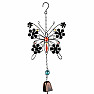 Zvonkohra kovová Kvetinový motýľ so zvončekom