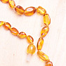 Jantárové korálky pre deti leštené fazuľky vo farbe medu