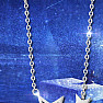 Strieborný rhodiovaný náhrdelník Silver Stars
