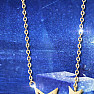Strieborný náhrdelník Golden Stars
