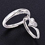 Súprava rhodiovaných strieborných prsteňov Couple Rings