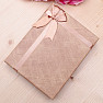Papierová darčeková krabička s mašľou na sady šperkov 12,5 x 16 cm