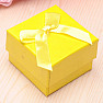 Papierová darčeková krabička žltá na prstene 5 x 5 cm