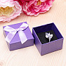 Papierová darčeková krabička fialová na prstene 5 x 5 cm