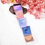 Be Beautiful Achát srdce aqua aura prsteň 83