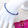 Lapis lazuli náramok extra AA kvalita brúsené korálky