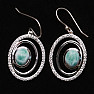 Larimar náušnice striebro LD 09 Ag 925