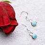 Larimar náušnice striebro LD 10 Ag 925