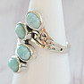 Larimar prsteň striebro Ag 925 37188