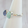 Larimar prsteň striebro Ag 925 85219