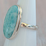 Larimar prsteň striebro Ag 925 LOT381