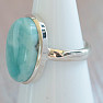 Larimar prsteň striebro Ag 925 LOT384